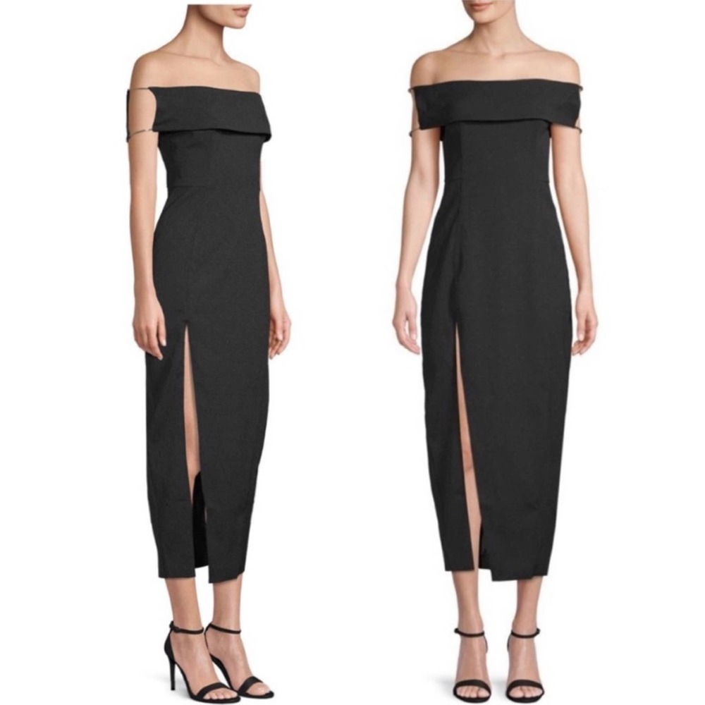 Stylestalker Lana Off The Shoulder Side Slit Dress